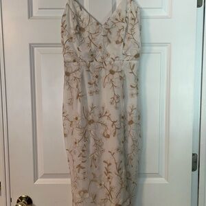 Lulu’s White Lace Midi Dress